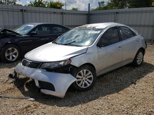 KNAFU4A21C5483377 - 2012 KIA FORTE EX SILVER photo 2