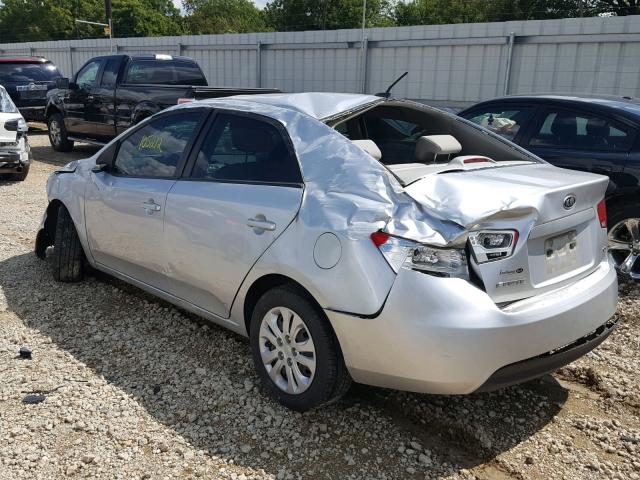 KNAFU4A21C5483377 - 2012 KIA FORTE EX SILVER photo 3