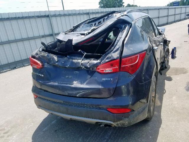 5XYZU3LB5FG249682 - 2015 HYUNDAI SANTA FE S SILVER photo 4