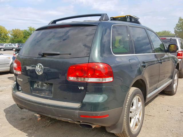 WVGCM77L54D072008 - 2004 VOLKSWAGEN TOUAREG 4. GREEN photo 4