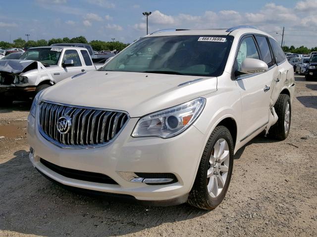 5GAKRBKD4EJ370431 - 2014 BUICK ENCLAVE WHITE photo 2