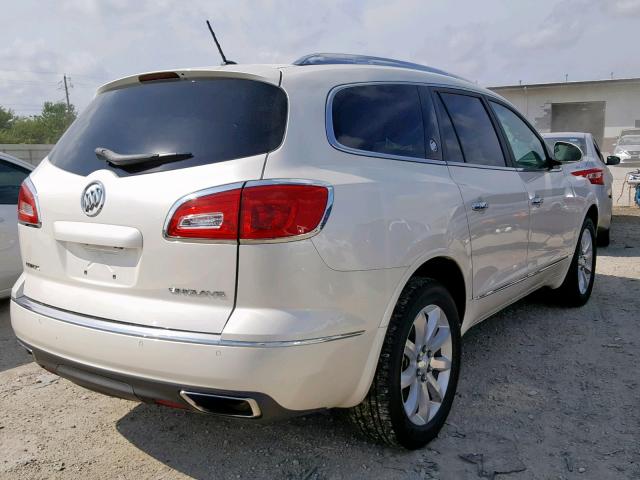 5GAKRBKD4EJ370431 - 2014 BUICK ENCLAVE WHITE photo 4