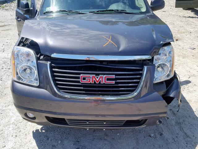 1GKUKKE3XAR161970 - 2010 GMC YUKON XL K GRAY photo 7