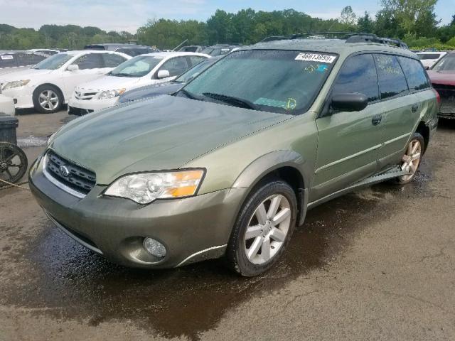 4S4BP61C177335829 - 2007 SUBARU LEGACY OUT GREEN photo 2