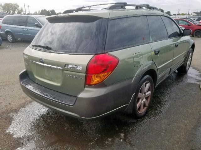 4S4BP61C177335829 - 2007 SUBARU LEGACY OUT GREEN photo 4