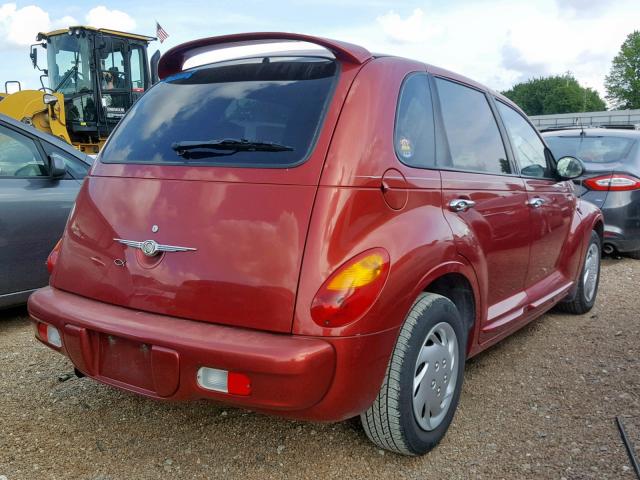 3C4FY48B64T352931 - 2004 CHRYSLER PT CRUISER RED photo 4