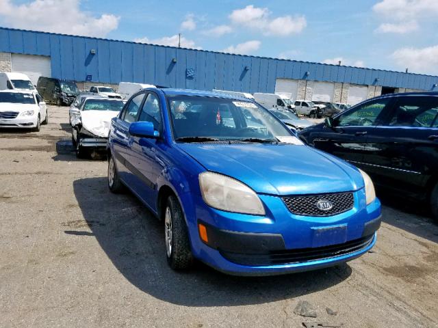 KNADE123066033096 - 2006 KIA RIO BLUE photo 1