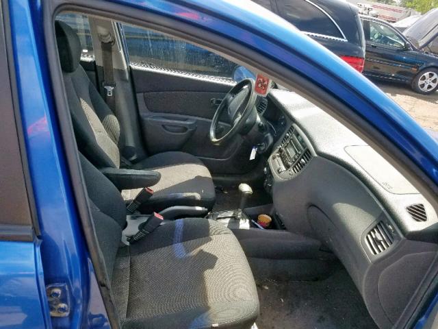 KNADE123066033096 - 2006 KIA RIO BLUE photo 5