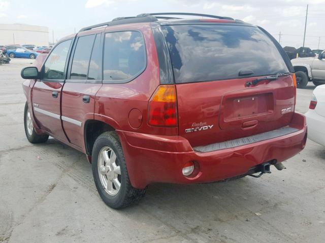 1GKDT13S662254048 - 2006 GMC ENVOY MAROON photo 3