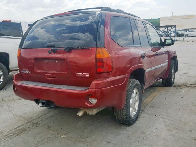 1GKDT13S662254048 - 2006 GMC ENVOY MAROON photo 4