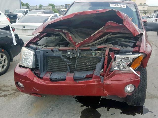 1GKDT13S662254048 - 2006 GMC ENVOY MAROON photo 9