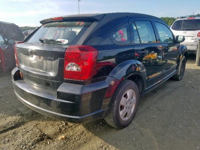 1B3HB28BX7D566640 - 2007 DODGE CALIBER BLACK photo 4