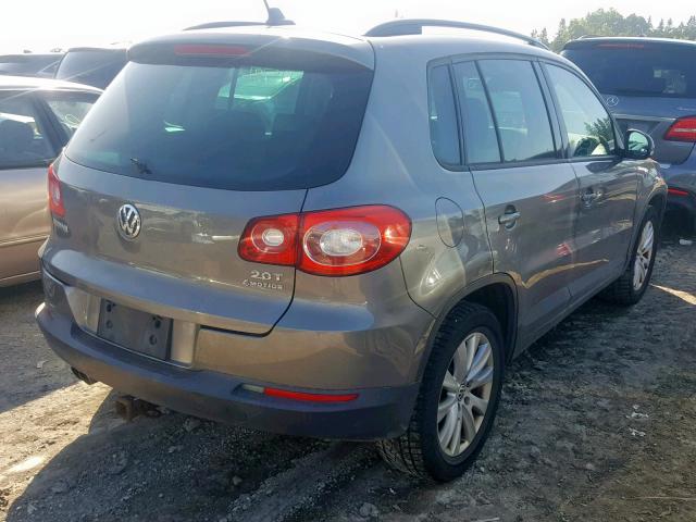 WVGBV7AX1AW514948 - 2010 VOLKSWAGEN TIGUAN SE GRAY photo 4