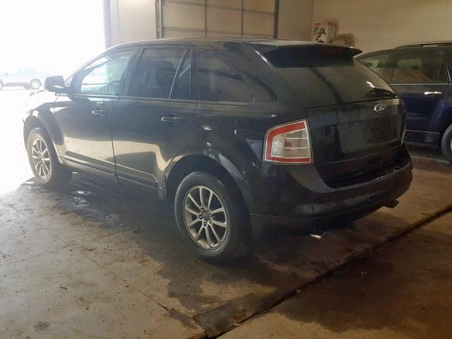 2FMDK48C48BA00591 - 2008 FORD EDGE SEL BLACK photo 3