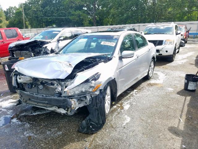 1HGCP36869A001234 - 2009 HONDA ACCORD EXL SILVER photo 2