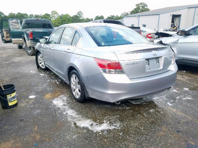 1HGCP36869A001234 - 2009 HONDA ACCORD EXL SILVER photo 3