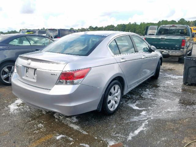 1HGCP36869A001234 - 2009 HONDA ACCORD EXL SILVER photo 4