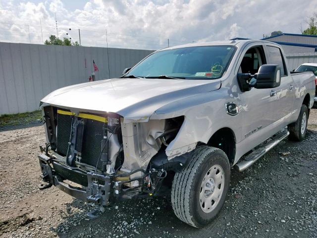 1N6BA1F37HN532807 - 2017 NISSAN TITAN XD S GRAY photo 2