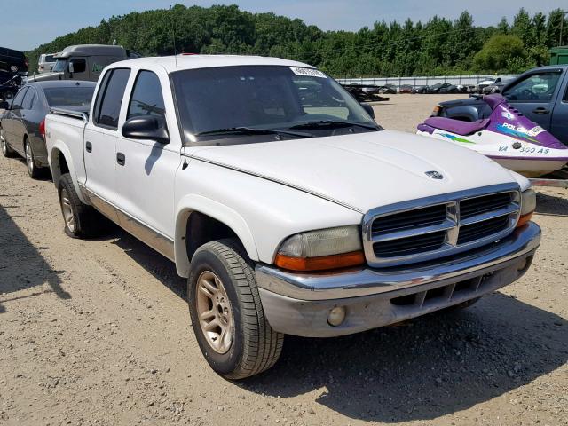 1D7HG48N24S611251 - 2004 DODGE DAKOTA QUA WHITE photo 1