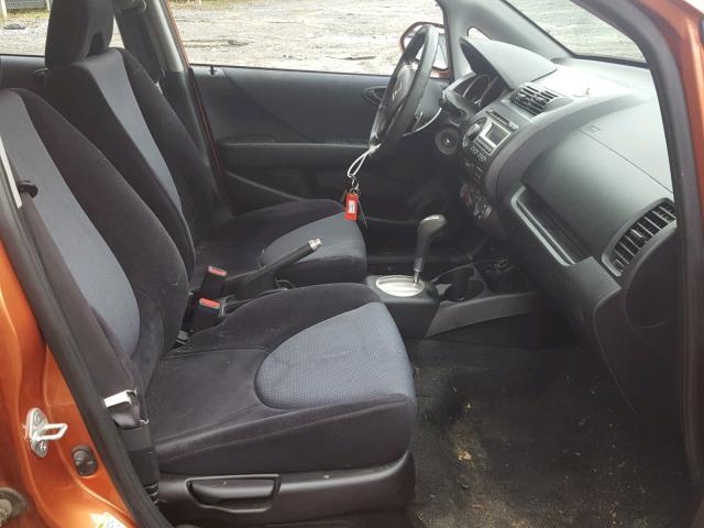 JHMGD38647S016678 - 2007 HONDA FIT S 橙色 照片 5