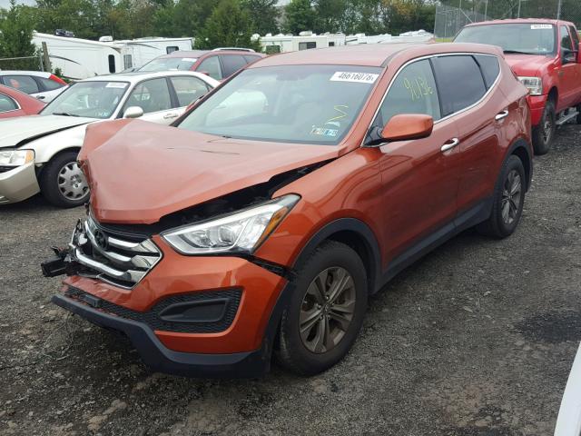 5XYZTDLB3DG028118 - 2013 HYUNDAI SANTA FE S ORANGE photo 2