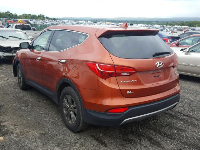 5XYZTDLB3DG028118 - 2013 HYUNDAI SANTA FE S ORANGE photo 3