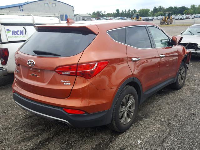 5XYZTDLB3DG028118 - 2013 HYUNDAI SANTA FE S ORANGE photo 4