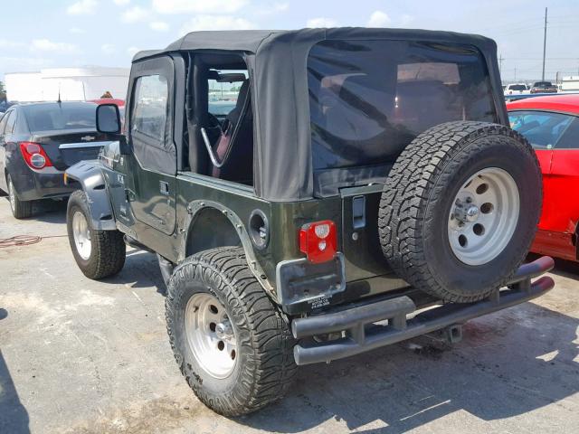 1J4FA39S16P785183 - 2006 JEEP WRANGLER X GREEN photo 3