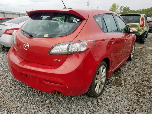 JM1BL1H53A1190619 - 2010 MAZDA 3 S RED photo 4