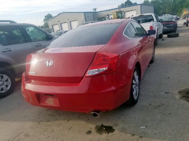 1HGCS1B32BA011469 - 2011 HONDA ACCORD LX- RED photo 4