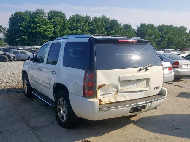 1GKFK63858J113817 - 2008 GMC YUKON DENA WHITE photo 3