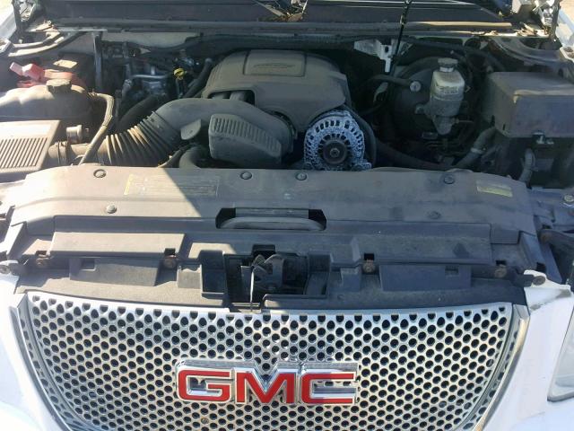 1GKFK63858J113817 - 2008 GMC YUKON DENA WHITE photo 7