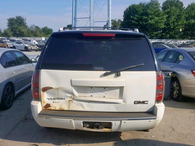 1GKFK63858J113817 - 2008 GMC YUKON DENA WHITE photo 9