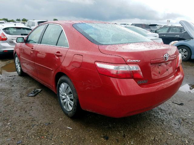 4T1BE46K57U147472 - 2007 TOYOTA CAMRY NEW RED photo 3