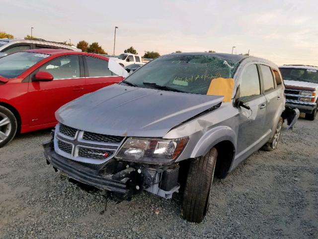 3C4PDDEG6KT771097 - 2019 DODGE JOURNEY GT GRAY photo 2