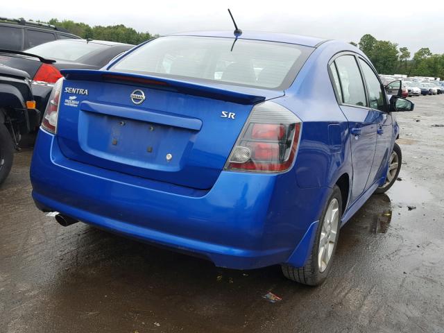 3N1AB6APXCL774182 - 2012 NISSAN SENTRA 2.0 BLUE photo 4