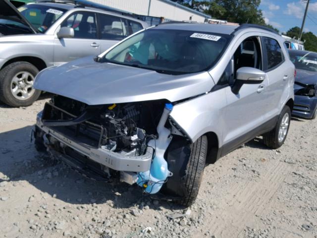 MAJ3P1TE9JC188366 - 2018 FORD ECOSPORT S SILVER photo 2