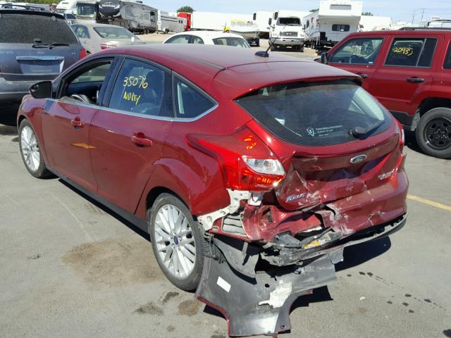 1FADP3N25EL341107 - 2014 FORD FOCUS TITA RED photo 3