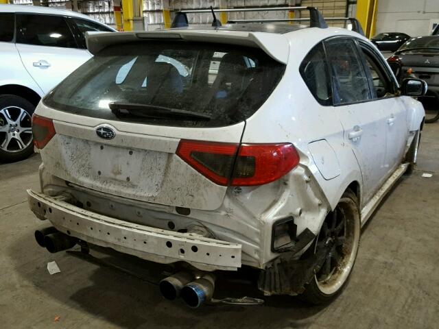 JF1GR7E60DG869484 - 2013 SUBARU IMPREZA WR WHITE photo 4