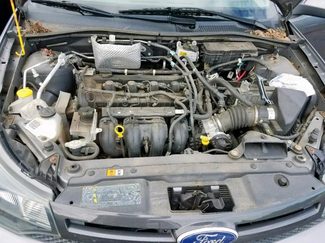 1FAHP3GN3BW109866 - 2011 FORD FOCUS SES GRAY photo 7