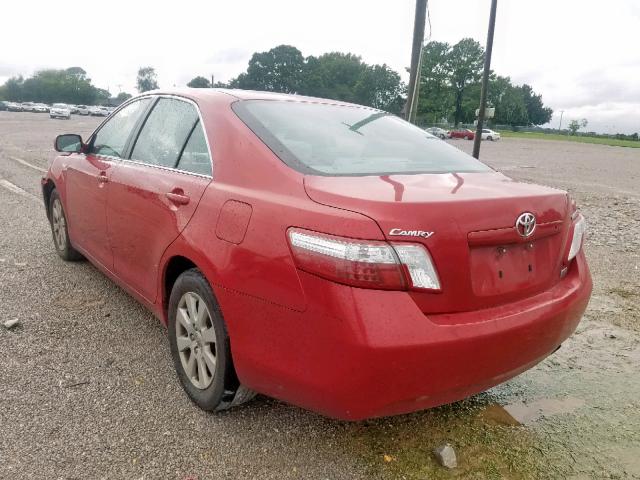 4T1BB46K38U032945 - 2008 TOYOTA CAMRY HYBR RED photo 3