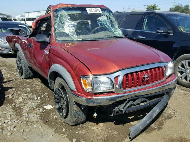 5TENM92N81Z869938 - 2001 TOYOTA TACOMA PRE RED photo 1