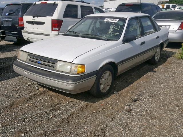 1FAPP38S2LK146058 - 1990 FORD TEMPO SPOR WHITE photo 2