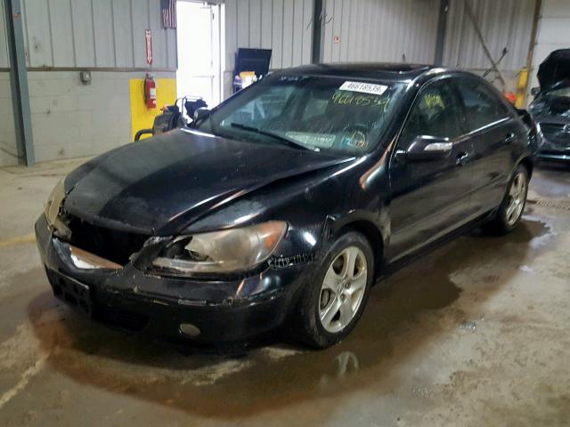 JH4KB16687C002610 - 2007 ACURA RL BLACK photo 2