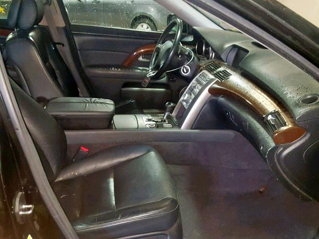 JH4KB16687C002610 - 2007 ACURA RL BLACK photo 5