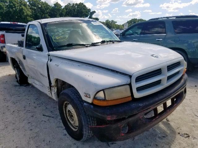 1B7GG26X9XS312777 - 1999 DODGE DAKOTA WHITE photo 1