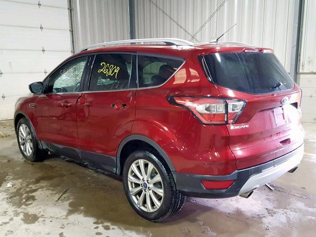 1FMCU9J98HUB87281 - 2017 FORD ESCAPE TIT RED photo 3