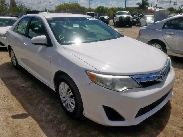 4T1BD1FKXDU086312 - 2013 TOYOTA CAMRY HYBR WHITE photo 1