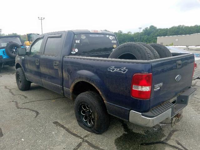 1FTRW14W35KB53302 - 2005 FORD F150 SUPER BLUE photo 3