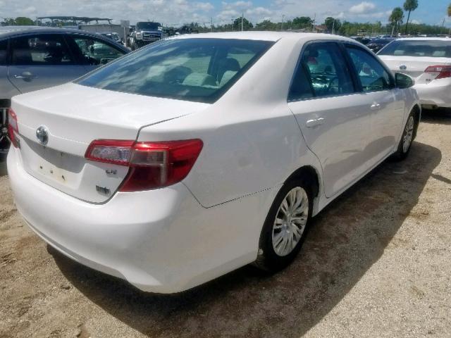 4T1BD1FK6CU012464 - 2012 TOYOTA CAMRY HYBR WHITE photo 4